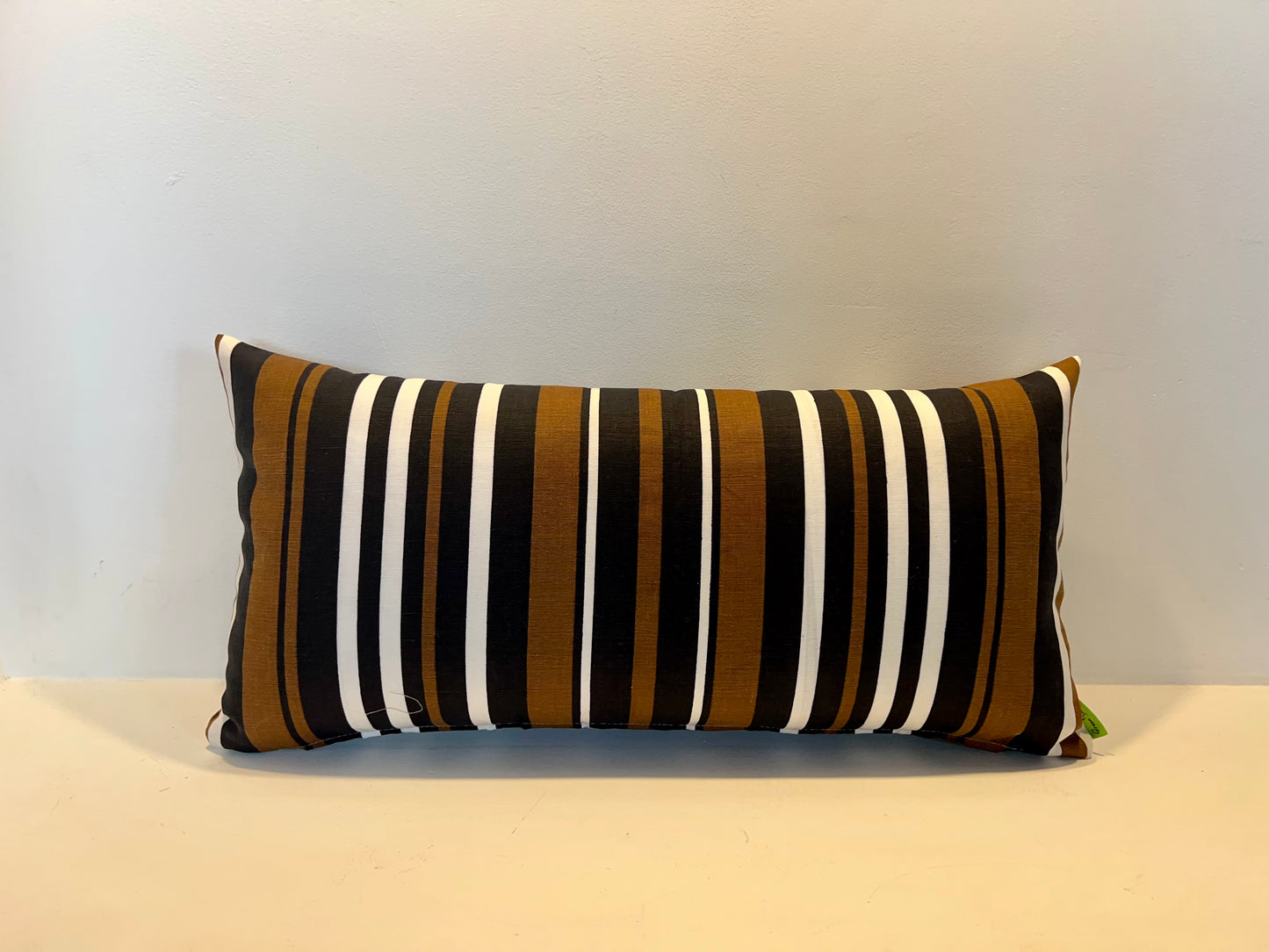 Hampton Brown/Black Striped - Cushion Cover - 58cm x 30cm