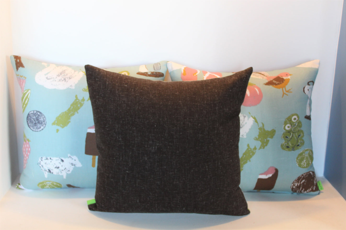Kiwi Summer Blue & Pink - Cushion Cover - 48cm x 45cm