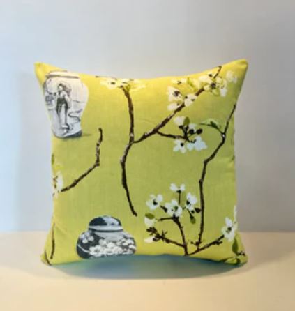 Plum Blossom lime Set - Cushion Cover Set
