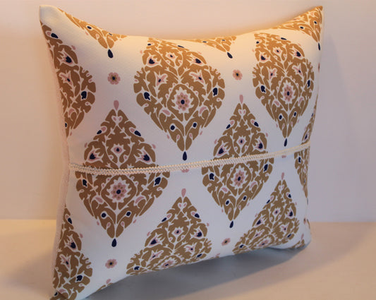 Mustard & Pink Mandelas - Cushion Cover - 54cm x 45cm