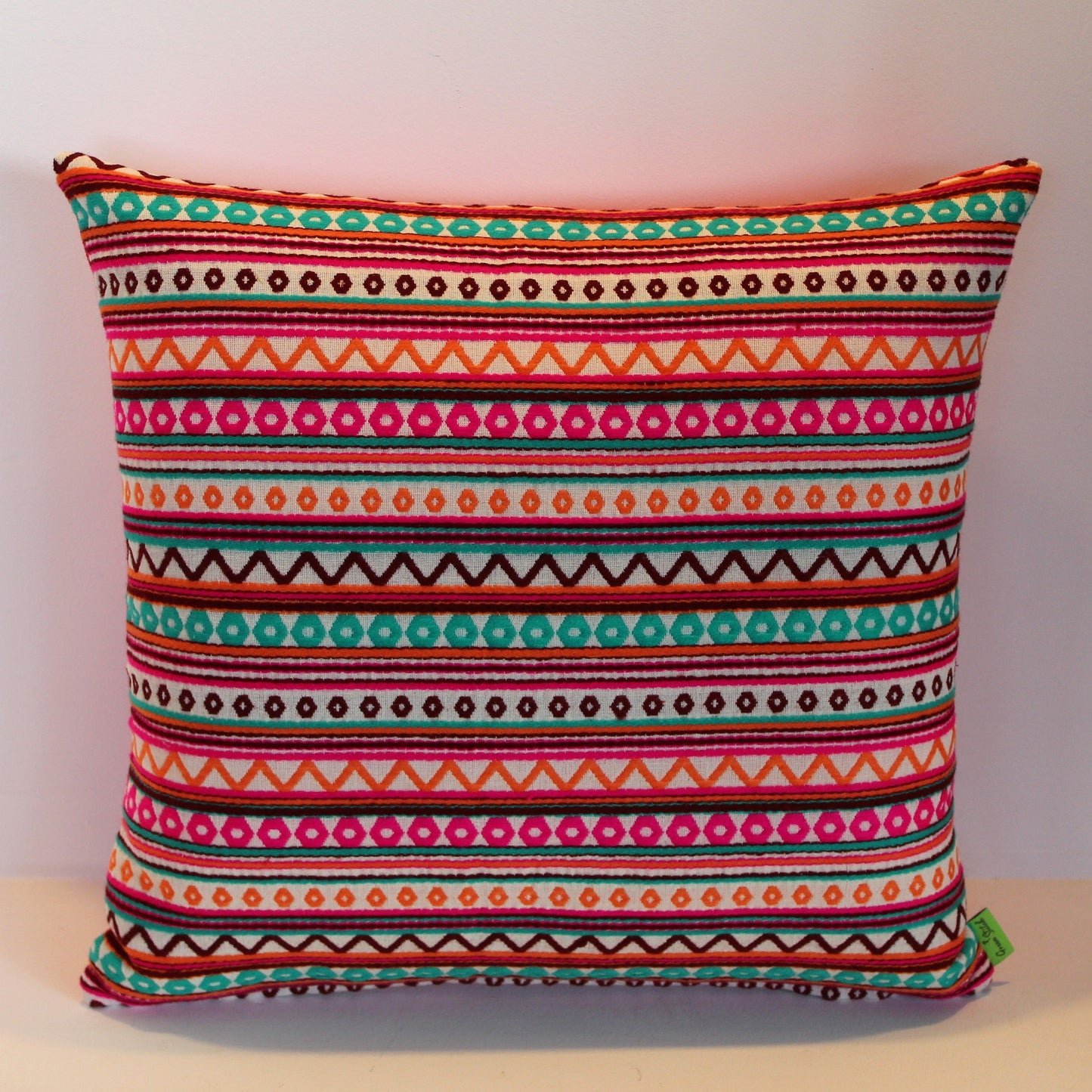 Bright Inca Stripes - Cushion Cover - 45cm x 45cm