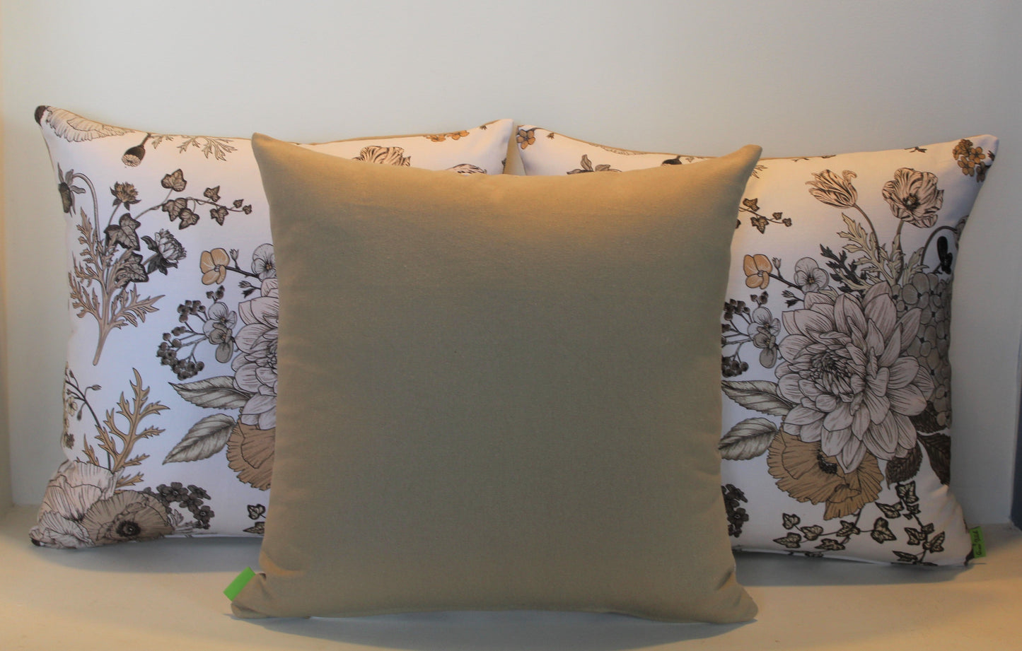 Neutral Floral - Cushion Cover - 45cm x 45cm