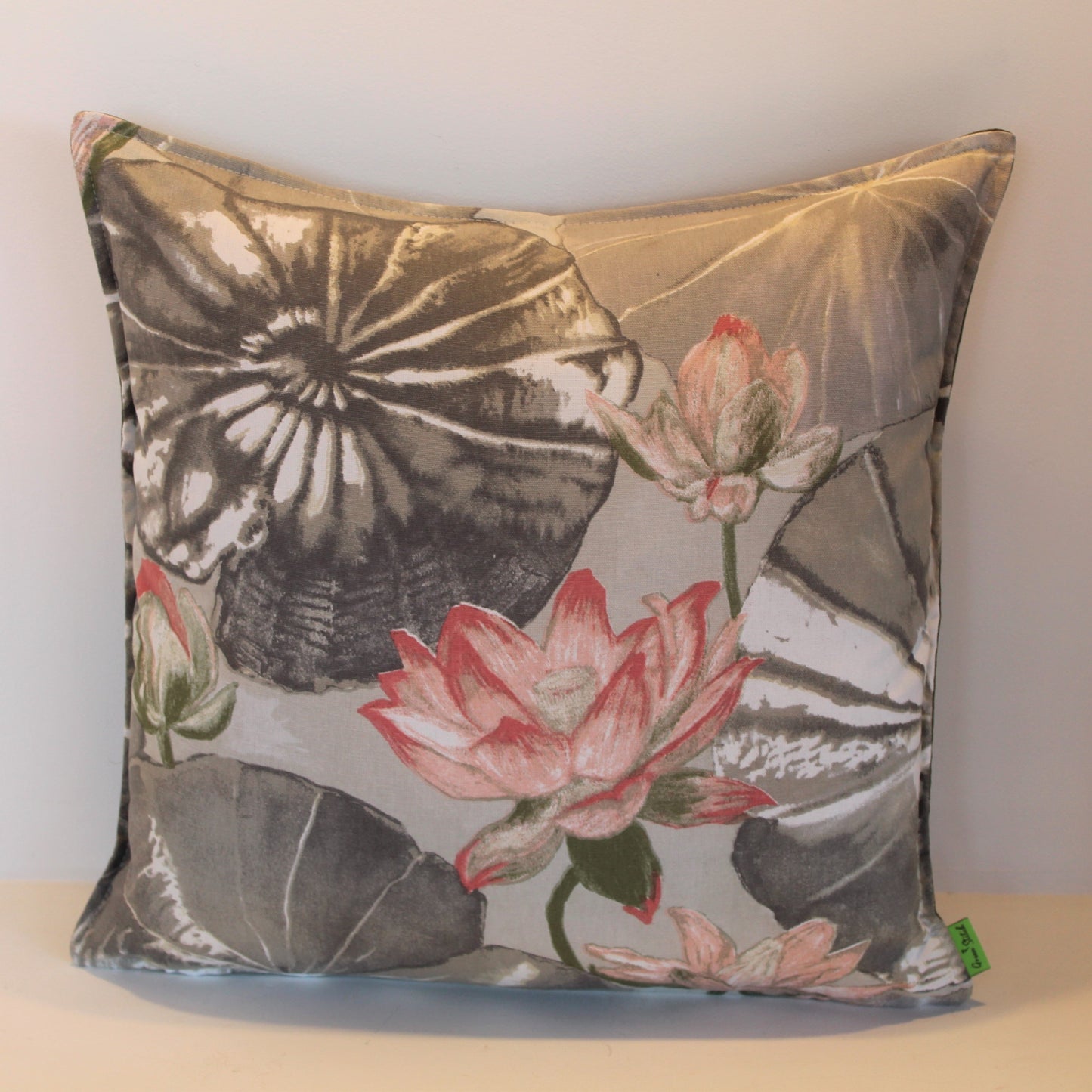 Grey Shell Floral - Cushion Cover - 50cm x 50cm