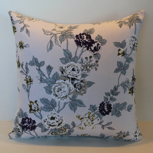 Purple & Creme Roses - Cushion Cover - 46cm x 44cm