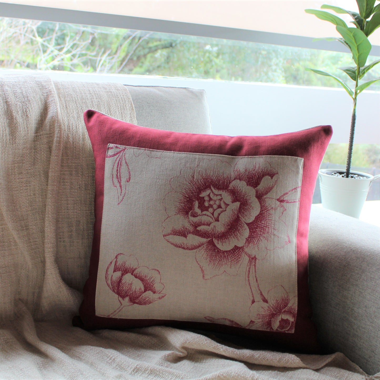 Rose Wood - Cushion Cover - 46cm x 44cm