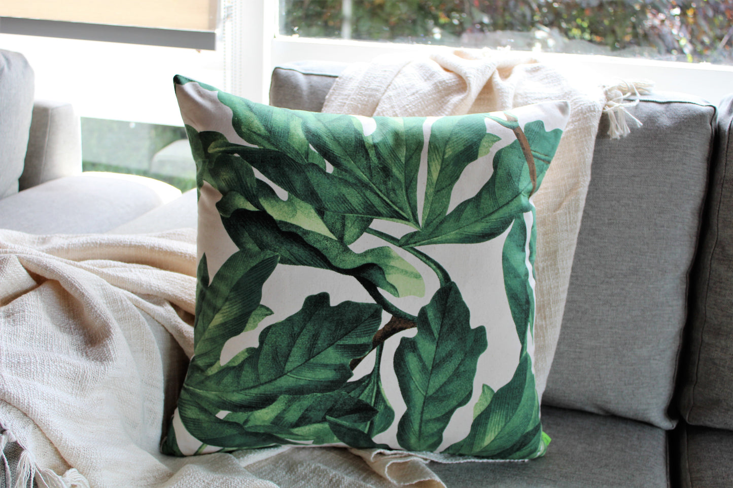 Tropical Plants - Cushion Cover - 50cm x 50cm